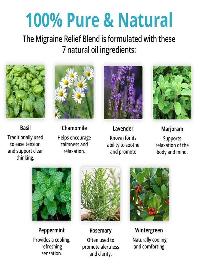 mEssentials Wild Essentials Migraine Relief 2-Pack – Aromatherapy Roll-On & Nasal Inhaler – Basil, Chamomile, Lavender, Marjoram, Peppermint, Rosemary & Wintergreen – On-The-Go Comfort & Relaxation - Image 2